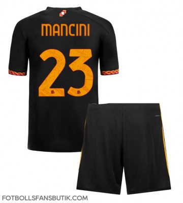 AS Roma Gianluca Mancini #23 Replika Tredje Tröja Barn 2023-24 Kortärmad (+ Korta byxor)